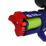 ИГРОЛЕНД Бластер "Меткий выстрел" с мягкими пулями, 12 пуль, ABS, 25х20х8 см, 2 дизайна