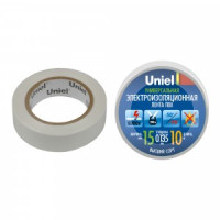 Uniel Изолента ПВХ 15/10 белая UIT-135P 10/15/01 WHT