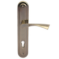 Ручки на планке Apecs HP-85.0423-AB (бронза, под цилиндр, межос-85мм)   \15