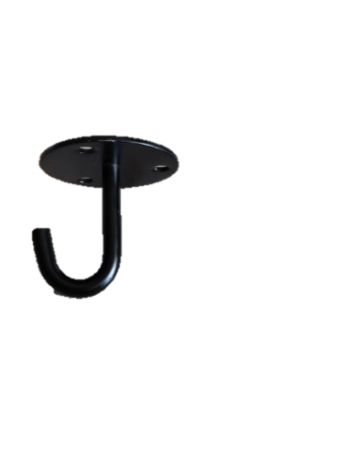 Крючок подвесной потолочный большой одинарный хром Ø 70мм длина  70мм