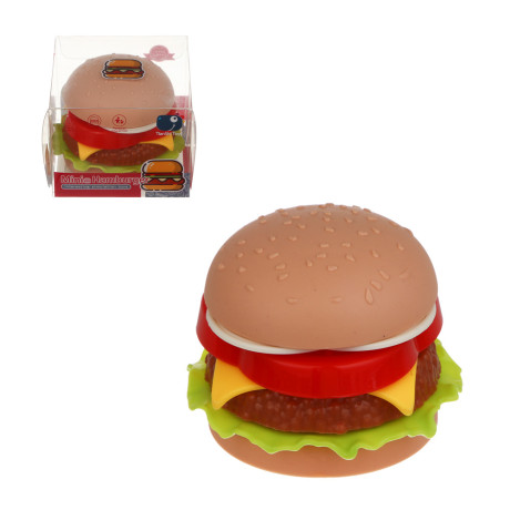 ИГРОЛЕНД Набор продуктов "Гамбургер мини", составной, ABS, 6х6х4,7 см