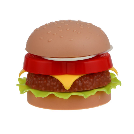 ИГРОЛЕНД Набор продуктов "Гамбургер мини", составной, ABS, 6х6х4,7 см