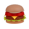 ИГРОЛЕНД Набор продуктов "Гамбургер мини", составной, ABS, 6х6х4,7 см