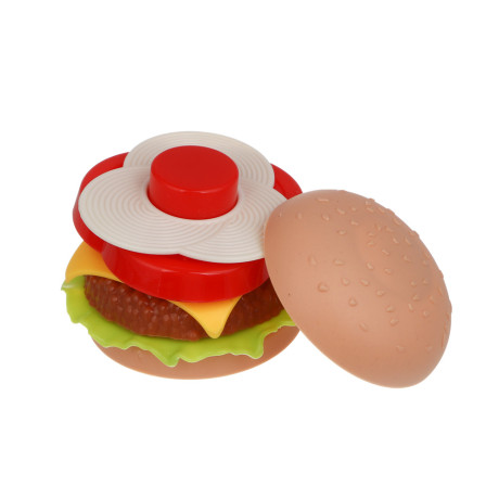 ИГРОЛЕНД Набор продуктов "Гамбургер мини", составной, ABS, 6х6х4,7 см