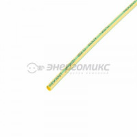 REXANT термоусадка трубка ТУТ 2.0/1.0 мм 1м желто-зеленая, цена за шт (50!), 20-2007