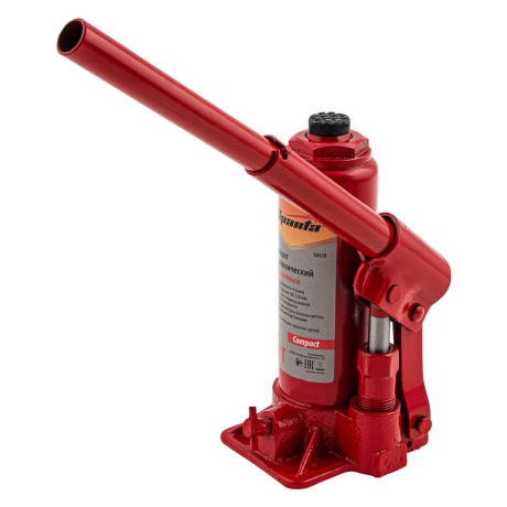 Домкрат гидравлический бутылочный, 4 т, h подъема 180 - 320 мм Sparta Compact