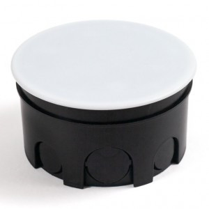 Промрукав коробка распред. СУ d76х42 для твердых стен, HF, черный (192шт)  80-0850