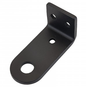 Домарт Проушина усиленная угловая 40*85*40 толщ. 5мм) черный  d 15мм50)