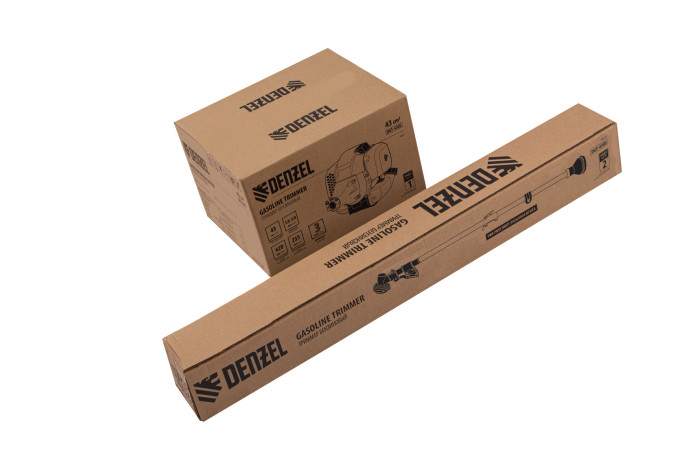 Триммер бензиновый DGT 430S, 43 см3, 2.5 л. с, разъемная штанга, состоит из 2 частей Denzel