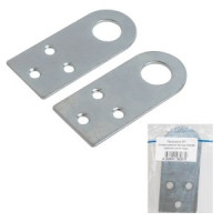 Проушина д/нав.замков 40х90 прямая цинк пара Инд.упаковка+ШК (цена за 2шт) (75) Кунгур