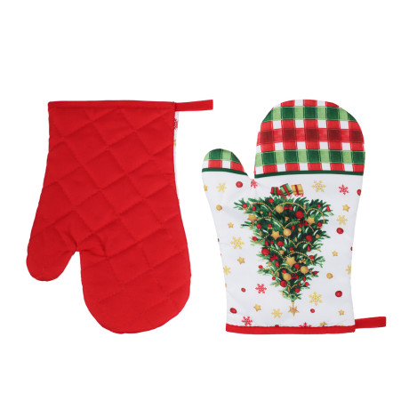 PROVANCE Рождественская ель Прихватка-варежка, 100% полиэстер, 17х27см