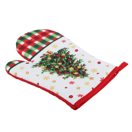 PROVANCE Рождественская ель Прихватка-варежка, 100% полиэстер, 17х27см