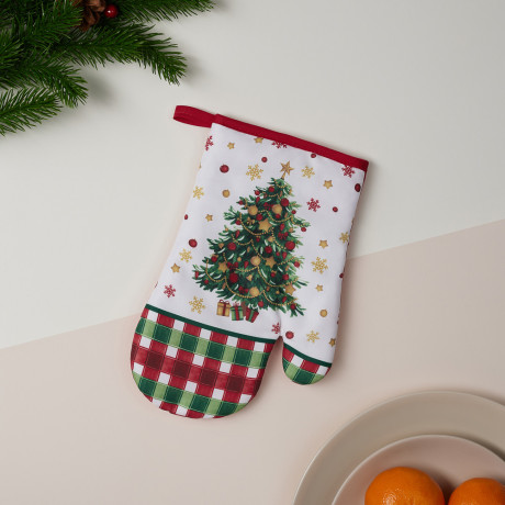 PROVANCE Рождественская ель Прихватка-варежка, 100% полиэстер, 17х27см