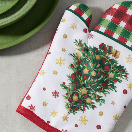 PROVANCE Рождественская ель Прихватка-варежка, 100% полиэстер, 17х27см