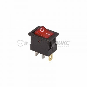 REXANT выкл. клавишный Mini 12V 15А (3с) ON-OFF красн. инд. (RWB-206-1, SC-768) (10!) 36-2170
