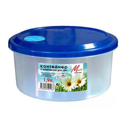 Контейнер 1,9л пищевой с клапаном Милих(40)