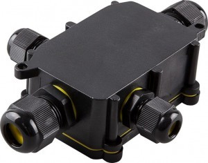 "Feron LD524 Водонепроницаемая распред. коробка ОУ 24А 450V 4 гермоввода 140х100х36 У1 IP68 32247