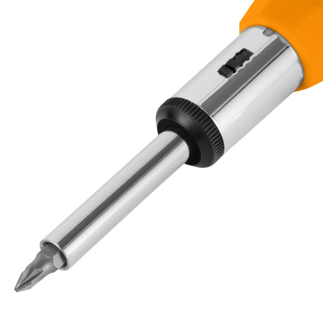 Отвертка реверсивная, набор бит, 10 шт, CrV Sparta