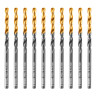 Сверло по металлу, 3,5 мм, HSS-Tin, Golden Tip, 10 шт. Denzel