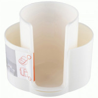 Контейнер д/ват.дисков и палочек Zoy 10,02*8,16*8,55см пластик, слон.кость 107672 BEROSSI