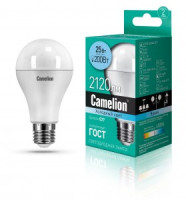 Camelion ЛОН A65 E27 25W(2120lm 270°) 4500K 4K матов. 134x67 LED25-A65/845/E27