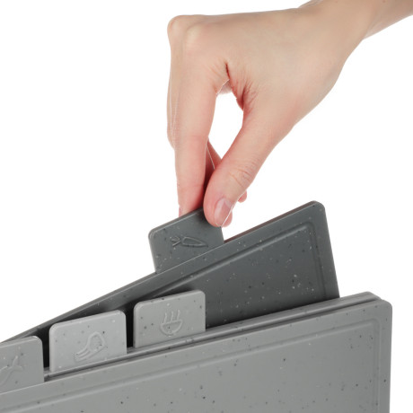 SATOSHI Набор досок разделочных на подставке 5пр, 30х22см, пластик