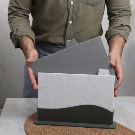 SATOSHI Набор досок разделочных на подставке 5пр, 30х22см, пластик