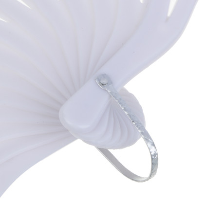 ЮНИLOOK Веер складной тканевый с рисунком сакура, 23 см, полиэстер, пластик, 6 цв.