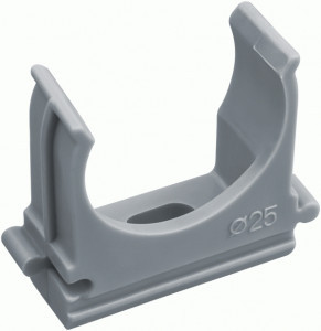 Navigator крепеж-клипса для трубы 25мм (100шт, в уп. цена за шт.) серый NCR-T-25-B100(100!)61230