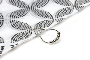 Кольца для штор в ванную никелированные фигурные 12 шт,75164/Master House