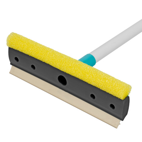 Щетка-окномойка с водосгоном, пластиковый черенок, 640х220 мм, Home Palisad