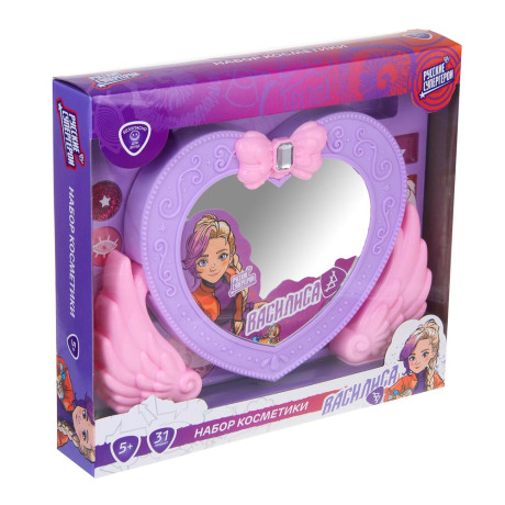 BY Русские Супергерои Набор детской косметики: тени, блески для губ, спонж, апплик., зеркало, МП-4