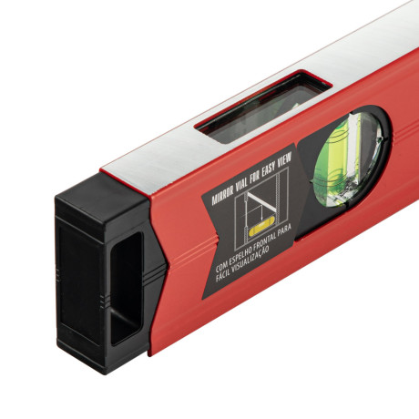 Уровень алюминиевый магнитный, 800 мм, фрезерованный, 3 глазка (1 зеркальный) усиленный Matrix