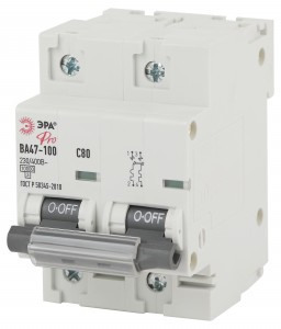 ЭРА PRO автоматический выкл. NO-902-277 ВА47-100 2P 80А 10 кА хар-ка С 2094