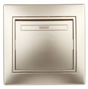 ЭРА Intro Plano выкл. СУ 1 кл. (перекл перекрест.) 10А 250В, шампань 1-108-04 53822