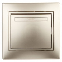 ЭРА Intro Plano выкл. СУ 1 кл. (перекл перекрест.) 10А 250В, шампань 1-108-04 53822