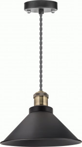 Navigator св-к/патрон декорат. подвесн. NIL-WF02-008-E27  60W 1,5м. метал. черн./бронза 61536