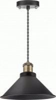 Navigator св-к/патрон декорат. подвесн. NIL-WF02-008-E27  60W 1,5м. метал. черн./бронза 61536