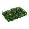 INBLOOM Изгородь искусственная 60x40см Самшит с цветами, полипропилен