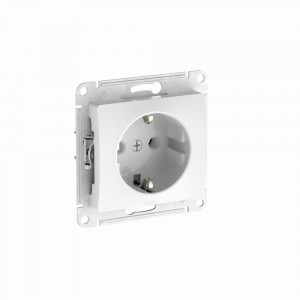 Systeme Electric GLOSSA мех. роз. СУ 1 мест. (земля), 16А (автоклеммы) БЕЛЫЙ GSL000143S (20!)