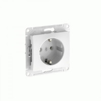 Systeme Electric GLOSSA мех. роз. СУ 1 мест. (земля), 16А (автоклеммы) БЕЛЫЙ GSL000143S (20!)