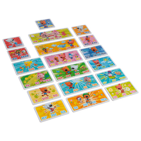 Лицензия, Набор пазлов. Читаем по слогам. 60 эл, 19x15x4см