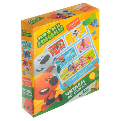 Лицензия, Набор пазлов. Читаем по слогам. 60 эл, 19x15x4см