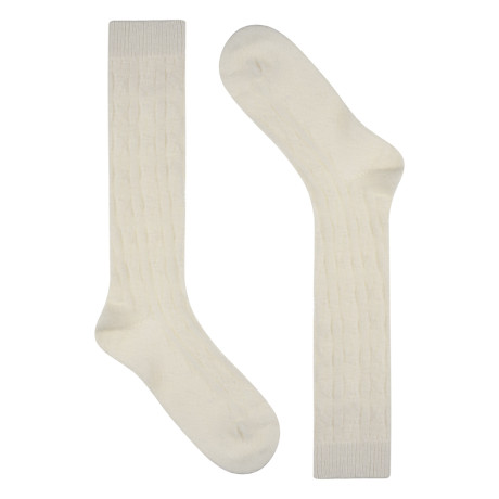 Гольфы женские "шерсть ламы" тм TURKAN, р.36-41, белые, #L797Б