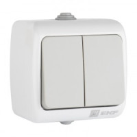 EKF Мурманск выкл. ОУ  1 мест. 2кл. серый, 10А, IP54 EFV10-023-30-54