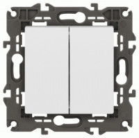 ЭРА Elegance мех. выкл. СУ 2 кл. 10A белый матовый 14-1104-01М 65797