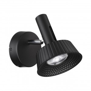 ODEON LIGHT 6643/7WL HIGHTECH ODL24 черн Бра (выкл на корпусе) IP20 LED 10W 3000K 220V MALI