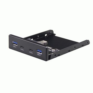 Планка USB 3.0 на переднюю панель 3.5" Gembird, 2xUSB-A 3.0 + 2xType-C