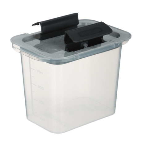 Контейнер герметичный с защелками для сыпучих продуктов 1000мл, пластик