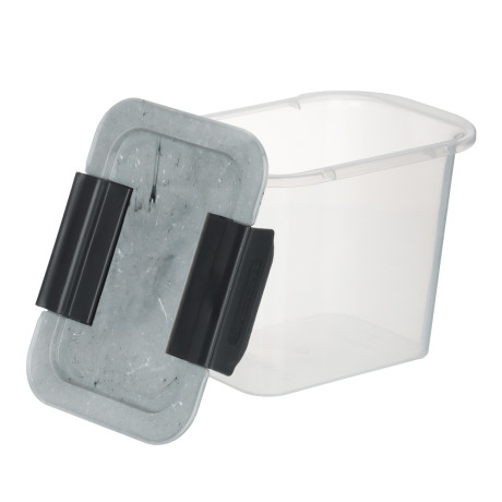 Контейнер герметичный с защелками для сыпучих продуктов 1000мл, пластик